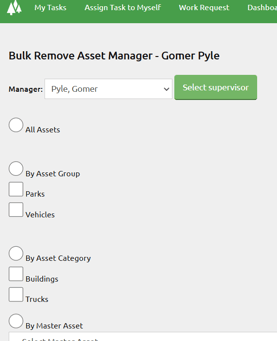 Bulk Remove asset Manager