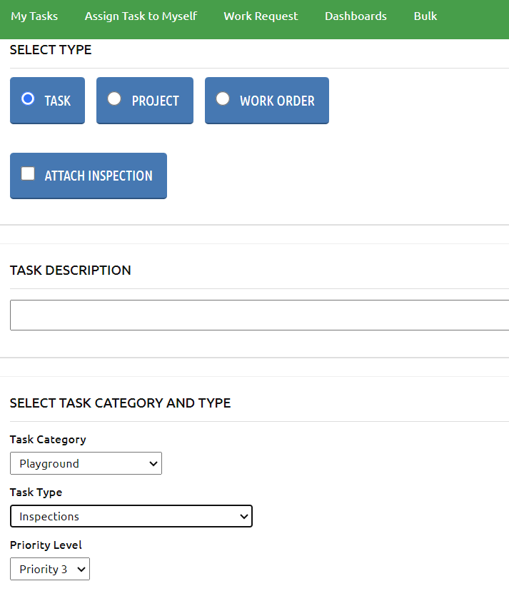 Implementation: Task Types and Categories